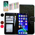 Miniatyrbillede 1 af 10: iPhone 13 Pro Max - PU Læder Pung Etui Svart