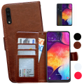 Miniatyrbild 1 av 10: Samsung Galaxy A50 - Läderfodral / Skydd Rosa