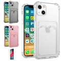 Pikkukuva 1 / 10: iPhone 13 - Korttikotelo Suoja Läpinäkyvä Grå
