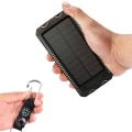 Miniatyrbillede 7 af 10: Solcelledrevet Powerbank - Bærbar Ekstern Batterioplader 10000mAh