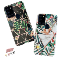 Miniatyrbillede 1 af 6: Samsung Galaxy A21s - Geometrisk Blomster Etui Vit