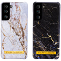 Pikkukuva 6 / 6: Samsung Galaxy S21 - Marmorikuvioinen suojakotelo Svart