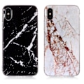 Miniatyrbillede 1 af 5: Beskyt din iPhone XR med marmorcover! Svart