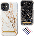 Miniatyrbillede 1 af 7: iPhone 11 - Marmorbeskyttelse Svart