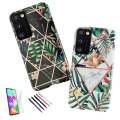 Miniatyrbillede 1 af 6: Samsung Galaxy A41 - Geometrisk Blomster Etui Svart