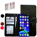 Miniatyrbillede 1 af 10: iPhone 12 Pro Max - PU Læder Pung Etui Svart
