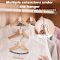 Miniatyrbillede 3 af 8: 10x Tøj Bøjle Connector Kroge - Pladsbesparende Garderobe Organisering