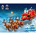 Miniatyrbild 4 av 8: Byggset: LEGO Tomtens Släde med Minifigur och Renar – Julens Magi för Barn!