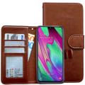 Pikkukuva 2 / 10: Samsung Galaxy A40 - PU Nahkainen Lompakkokotelo Svart