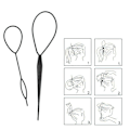 Miniatyrbild 5 av 8: 2st Hårstyling Clip Ponytail Maker Styling