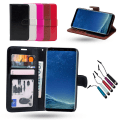 Pikkukuva 1 / 6: Samsung Galaxy S8 - Case/ Lompakko + Kosketuskynä Vit
