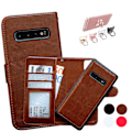 Miniatyrbillede 1 af 10: Samsung Galaxy S10 Plus - PU Læder Pung Etui Svart