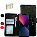 Miniatyrbillede 1 af 10: Komfort & Beskyttelse iPhone 13 mini - Læder Etui! Svart