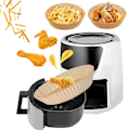 Miniatyrbillede 1 af 10: 100 stk. engangspapir til luftfriture, non-stick bagepapir