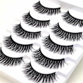 Pikkukuva 2 / 5: Irtoripset 5 para - 3D faux mink (3D 51) Black one size