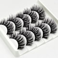 Pikkukuva 3 / 3: Irtoripset 5 para - 3D faux mink (G-51) Black one size