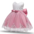 Miniatyrbillede 2 af 5: Princess party dresses with Bow and Headband 100 cm one size