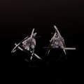 Pikkukuva 2 / 4: Triangle earring with single diamond Grey M