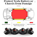 Miniatyrbillede 2 af 8: Løftepude til Tesla Model 3, S, X,Y 4 pucke med opbevaringstaske Black