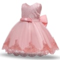 Miniatyrbillede 2 af 4: Princess party dresses with Bow and Headband 100 cm one size