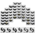 Miniatyrbild 1 av 5: 5-par lösögonfransar - 3D faux mink (G-802) G802 one size