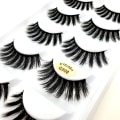 Pikkukuva 1 / 4: Irtoripset 5 para - 3D faux mink (G-800) Black one size