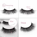 Miniatyrbillede 4 af 5: 5-par falske øjenvipper - 3D faux mink (G-601) G601 one size
