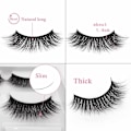 Pikkukuva 4 / 5: Irtoripset 5 para - 3D faux mink (G-601) G601 one size
