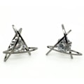 Pikkukuva 1 / 4: Triangle earring with single diamond Grey M