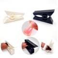 Miniatyrbillede 4 af 4: Fingernegleforlænger UV-klemmer/negleklemme manicure-værktøjssæt 10 pcs white one size