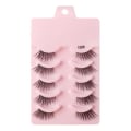 Miniatyrbillede 1 af 3: 5-par Cat style Mink øjenvipper - Mink (1008) Black one size