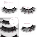 Pikkukuva 4 / 4: Irtoripset 5 para - 3D faux mink (G-802) Black one size