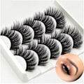 Pikkukuva 1 / 3: Irtoripset 5 para - 3D faux mink (G-51) Black one size