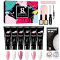 Miniatyrbillede 1 af 9: 15 stk Acryl Gel - Poly Builder Gel Kit med UV lampe Set # 1 (15ML) one size