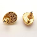 Pikkukuva 3 / 5: Durzy rock lava crystal shinning stone earring stud waterdrop Silver M
