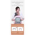 Pikkukuva 7 / 9: Kantoreppu Monitoiminen Ring  Sling White Pink one size