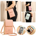 Miniatyrbillede 8 af 8: Crossbody skuldertaske til kvinder Mobiltelefon, kortholder pung Gray M