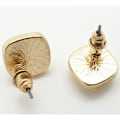 Pikkukuva 2 / 5: Durzy rock lava crystal shinning stone earring stud square Silver M