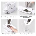 Pikkukuva 2 / 8: Nails Art Dip & Glitter Powder Container Recycling Tray set White one size