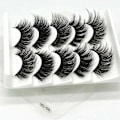 Pikkukuva 4 / 5: Irtoripset 5 para - 3D faux mink (G-55) Black one size