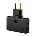 Miniatyrbild 2 av 6: Roterbar Eu Plug Converter 3 In 1 180 graders förlängningsplugg Black M