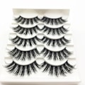 Pikkukuva 4 / 4: Irtoripset 5 para - 3D faux mink (G-47) Black one size