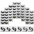 Miniatyrbild 1 av 5: 5-par lösögonfransar - 3D faux mink (G-807) G807 one size
