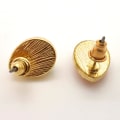 Miniatyrbillede 2 af 5: Durzy rock lava crystal shinning stone earring stud waterdrop Light pink M