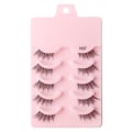 Miniatyrbillede 1 af 3: 5-par Cat style Mink øjenvipper - Mink (1007) Black one size