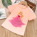 Miniatyrbild 2 av 5: Princess sommar 3D T-shirts & byxor-Elsa-Belle-Rapunzel-Aurora Aurora orange120 cm one size