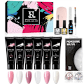 Pikkukuva 9 / 9: 15 kpl Akryyligeeli - Poly Builder Gel Kit UV-lampulla Set # 1 (15ML) one size