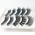 Pikkukuva 3 / 5: Irtoripset 5 para - 3D faux mink (G-55) Black one size