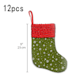 Miniatyrbild 2 av 5: Mini Christmas Stockings ,Snowflake Printed Christmas sock, for