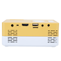 Miniatyrbild 3 av 8: 1080p Full High Definition LED Mini Projektor Smart Hemmabio Gul Vit 100‑240V UK-kontakt